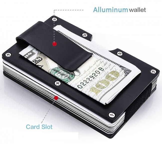Roncato Credit Card Holder Iron 4.0 Book Credit Card Holder With Cash Pocket