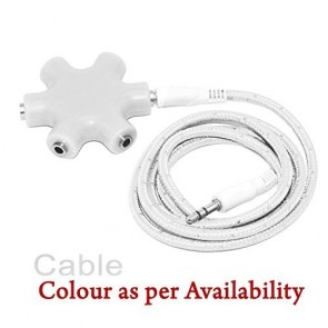 Wholesale 3.5mm Multi Headphone (Rockstar) Splitter Adapter - White