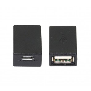 Storite USB 2.0 A Female to Micro USB 5 Pin Female Adapter Converter - Black