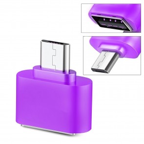 Wholesale Square Micro USB 2.0 OTG Adapter for Smartphones & Tablets (Purple)